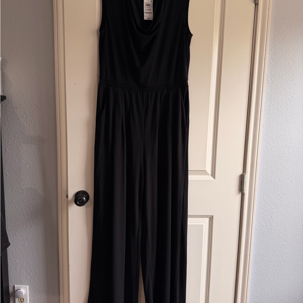 Bar III Classic Black Jumpsuit